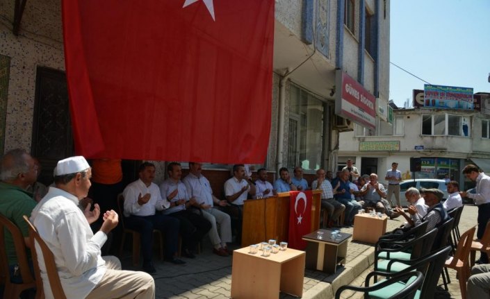 Terme'de hacı adayları dualarla uğurlandı