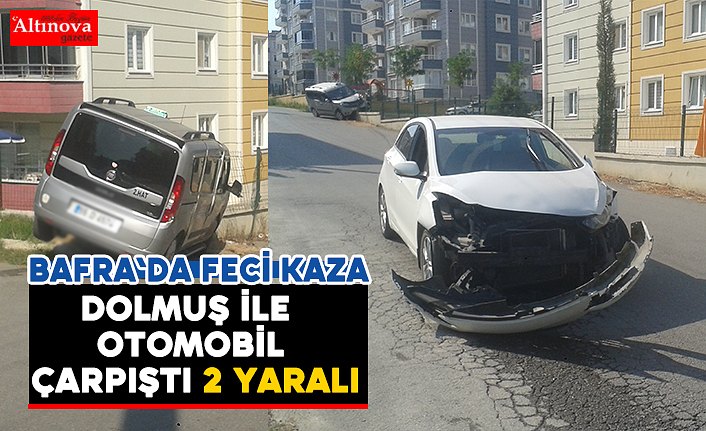 Bafra`da feci kaza: 2 yaralı