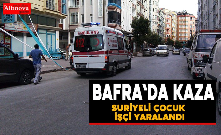 Bafra`da kaza : 1 yaralı