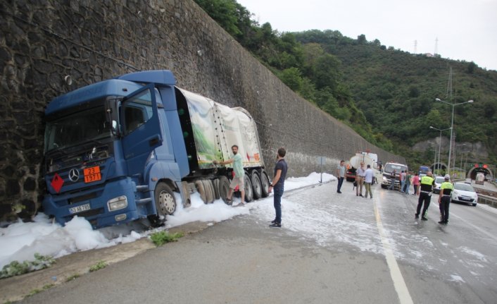 Giresun'daki LPG tankeri kazası