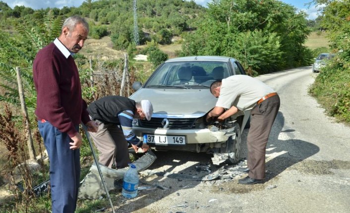 Hanönü'nde trafik kazası: 1 yaralı