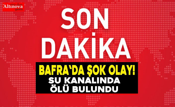 Su kanalında bulundu