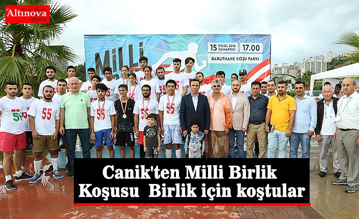 Canik'ten Milli Birlik Koşusu Birlik için koştular