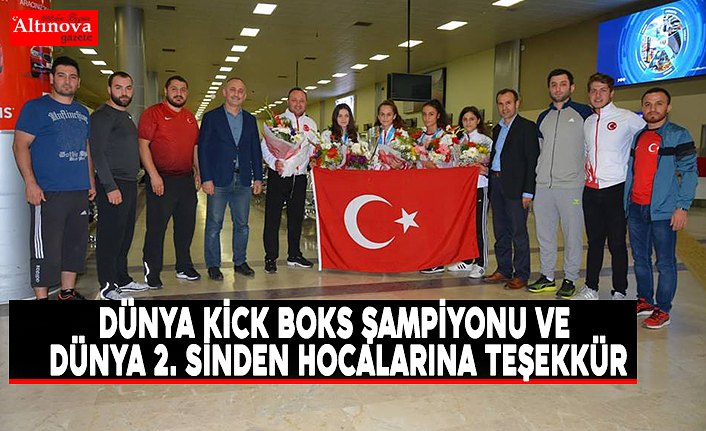 DÜNYA KİCK BOKS ŞAMPİYONU VE DÜNYA 2. SİNDEN HOCALARINA TEŞEKKÜR