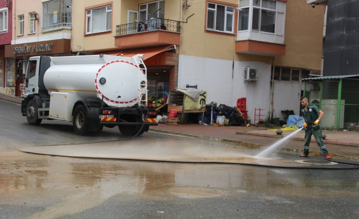 Giresun'daki sağanak yağış