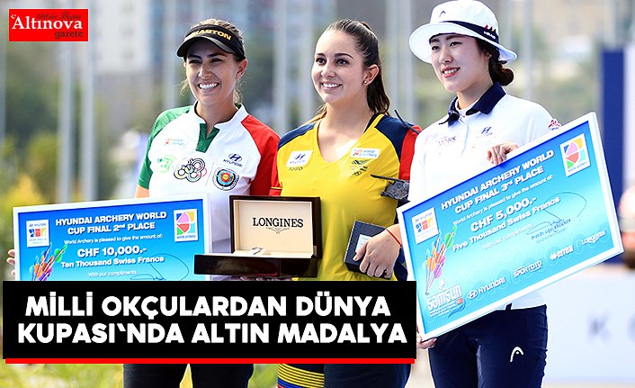 Milli okçulardan Dünya Kupası'nda altın madalya