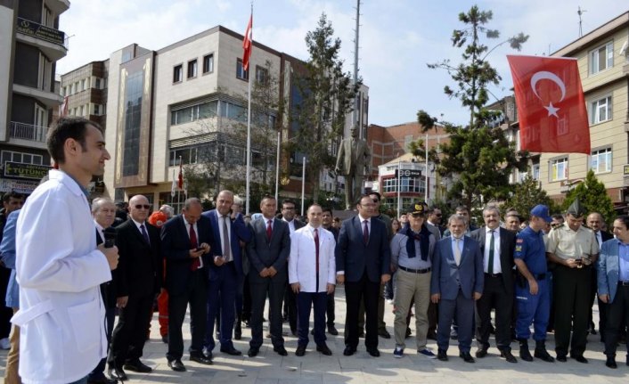 Merzifon’da sağlık için yürüdüler