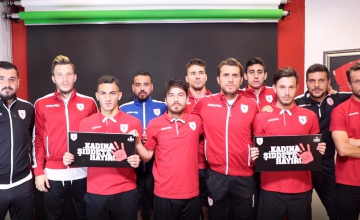 Samsunspor, kadına şiddete 