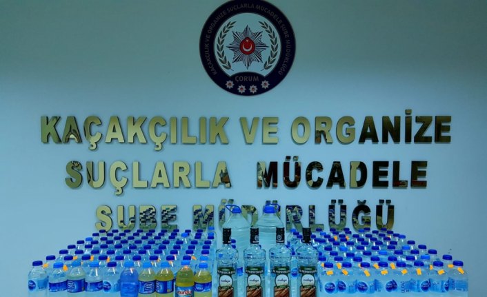 Çorum'da kaçak içki operasyonu