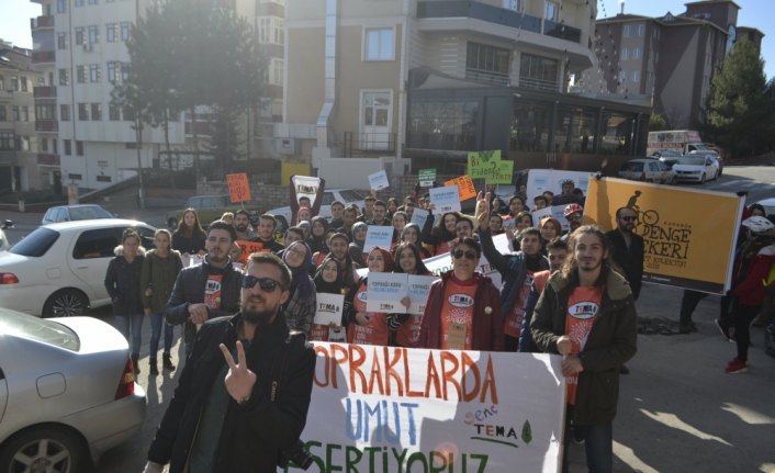 Safranbolu'da erozyona karşı farkındalık yürüyüşü