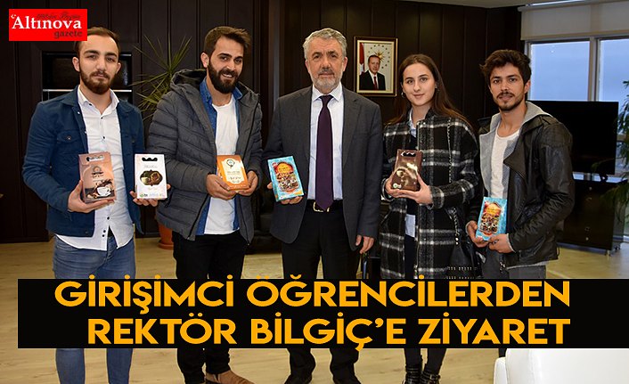 Girişimci Öğrencilerden Rektör Bilgiç’e Ziyaret