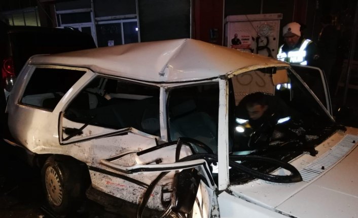 Ordu'da minibüs ile otomobil çarpıştı: 4 yaralı