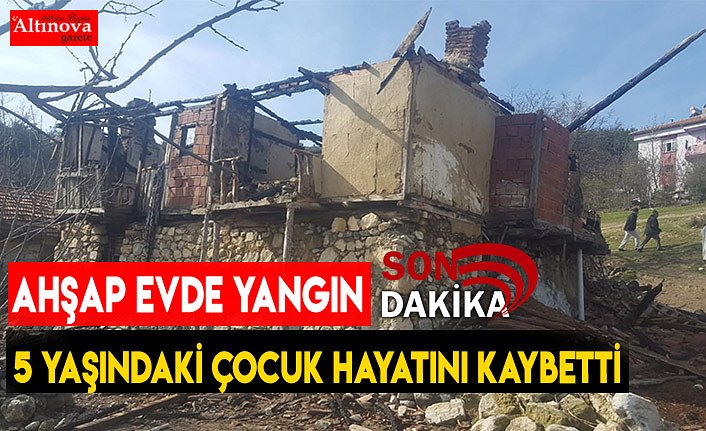 AHŞAP EVDE YANGIN