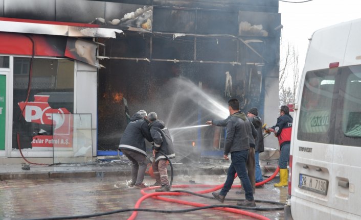 GÜNCELLEME - Giresun'da akaryakıt istasyonunda yangın