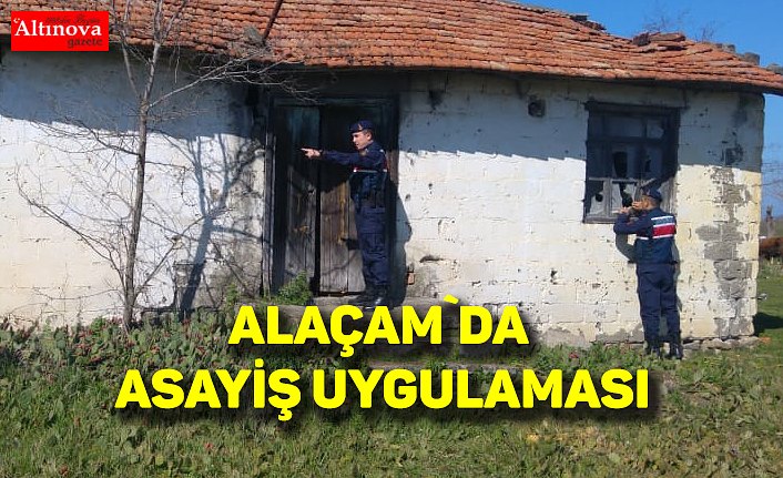 Alaçam'da asayiş uygulaması