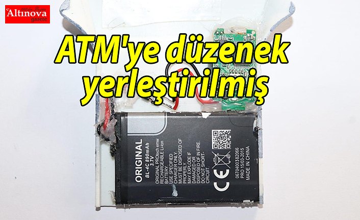 ATM'ye düzenek yerleştirilmiş