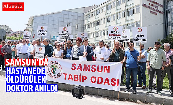 Hastanede öldürülen doktor anıldı