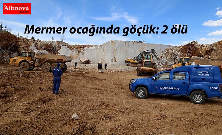 Mermer ocağında göçük: 2 ölü