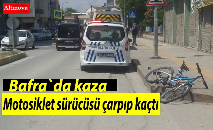 Motosiklet sürücüsü çarpıp kaçtı