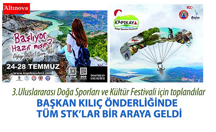 3.Uluslararası Doğa Sporları ve Kültür Festivali için toplandılar