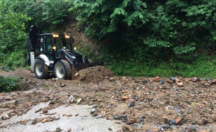 Giresun'da sağanak yağış