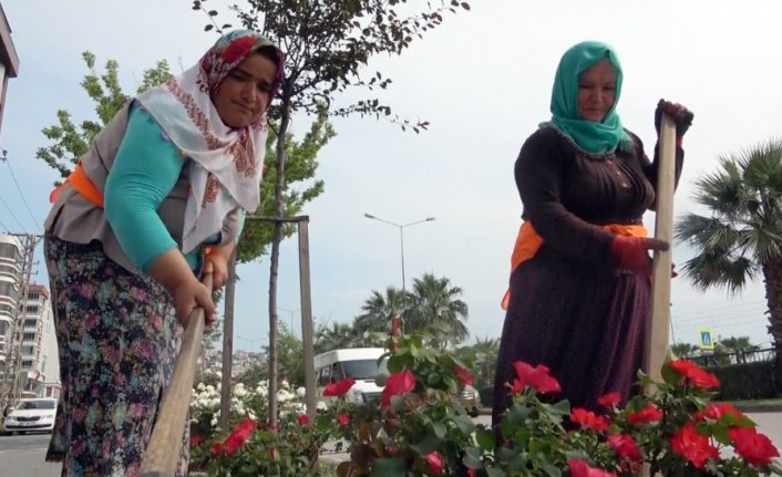 Samsun'u kadınlar güzelleştiriyor