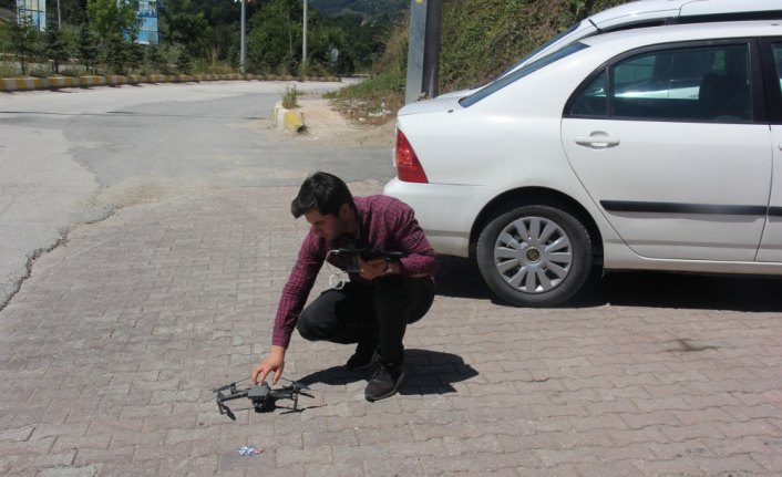 Yığılca'da havadan trafik denetimi