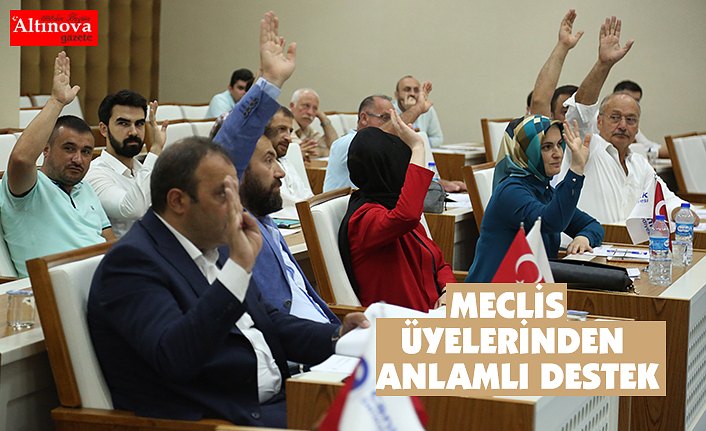 Canik Belediyesi Meclis üyelerinden anlamlı destek