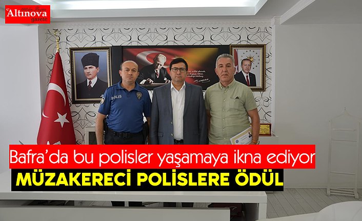 MÜZAKERECİ POLİSLERE ÖDÜL