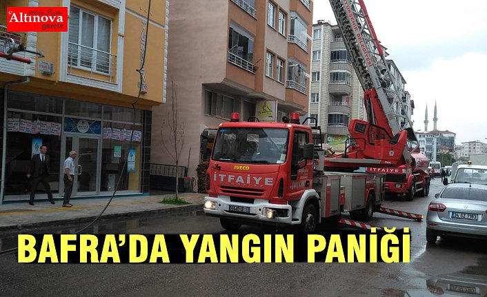 BAFRA’DA YANGIN PANİĞİ