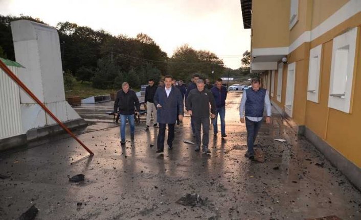 Bolu Dağı Polisevi'nde çıkan yangın