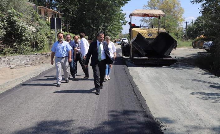 Çarşamba Belediyesinde yol çalışmaları