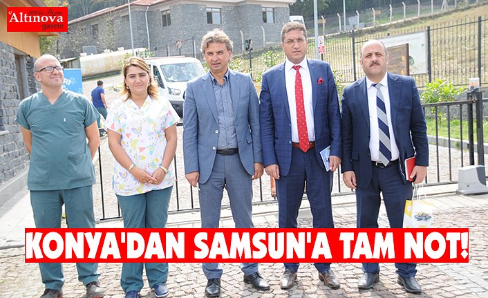 KONYA'DAN SAMSUN'A TAM NOT!