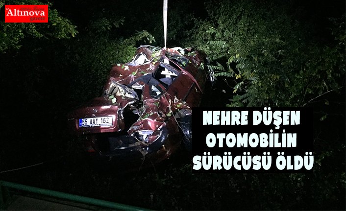 Nehre düşen otomobilin sürücüsü öldü