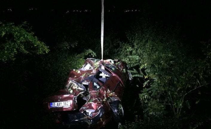 Samsun'da nehre düşen otomobilin sürücüsü öldü