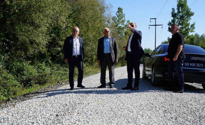 Terme'de Kargucak yolu tamamlandı