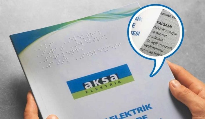 Aksa Elektrik'ten görme engellilere özel sözleşme