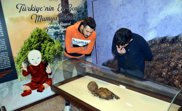 Amasya'daki mumyaların gerçek hayattaki görünümleri resmedildi