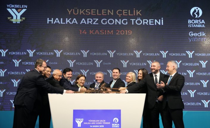 Borsa'da gong Yükselen Çelik için çaldı