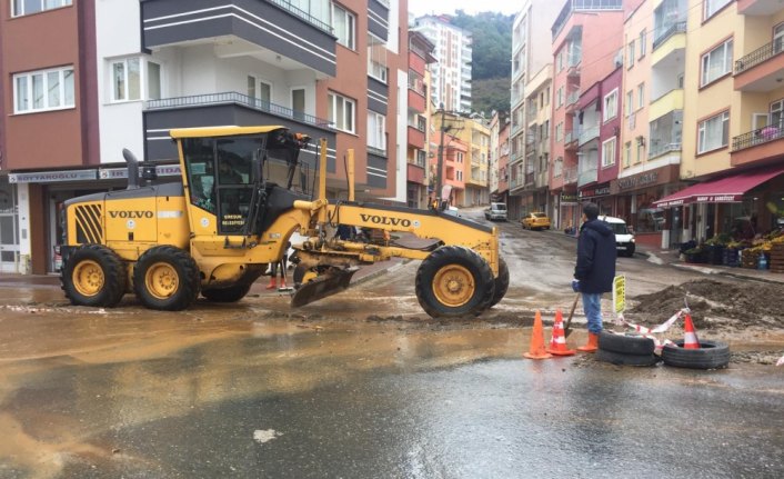 Giresun'daki sağanak yağış