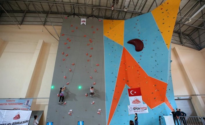 Spor Tırmanış Türkiye Şampiyonası, Trabzon'da yapıldı