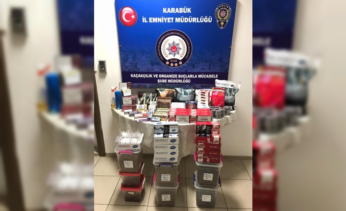 Karabük'te gümrük kaçağı ürünler ele geçirildi