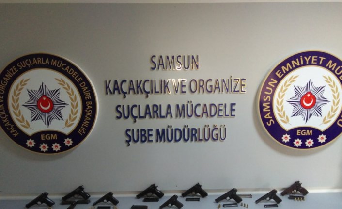 Samsun merkezli ruhsatsız silah operasyonunda 13 kişi yakalandı