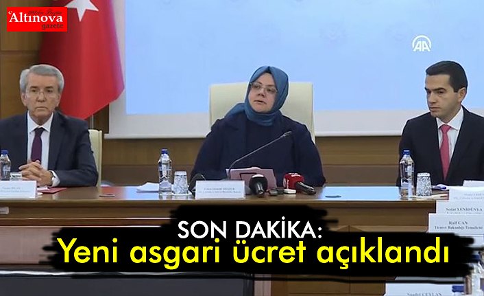 SON DAKİKA: Yeni asgari ücret açıklandı