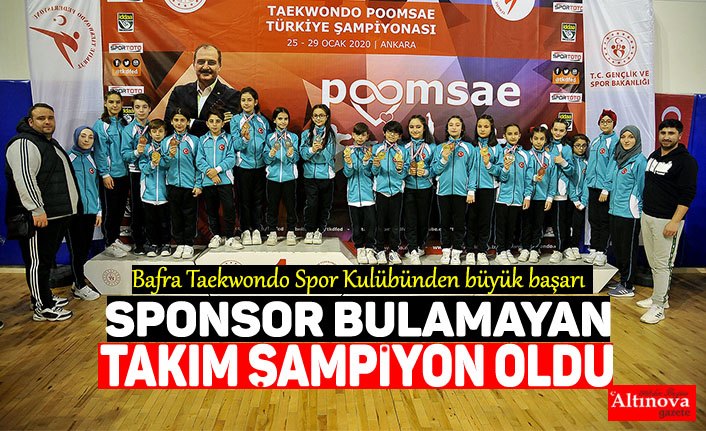 SPONSOR BULAMAYAN TAKIM ŞAMPİYON OLDU