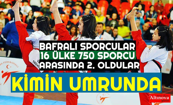 16 ÜLKE 750 SPORCU ARASINDA 2. OLDULAR