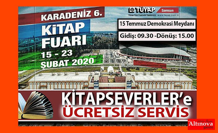 BAFRA BELEDİYESİ KİTAPSEVERLERİ ÜCRETSİZ TAŞIYACAK