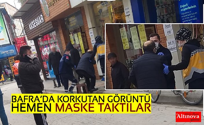 BAFRA'DA KORKUTAN GÖRÜNTÜ