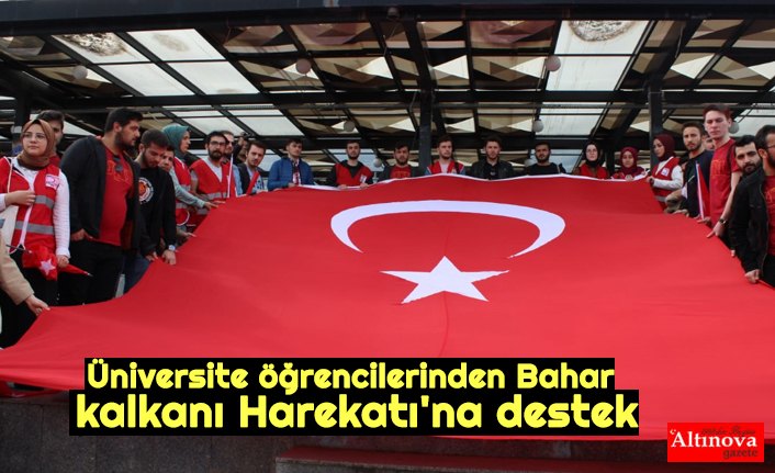 Üniversite öğrencilerinden Bahar kalkanı Harekatı'na destek