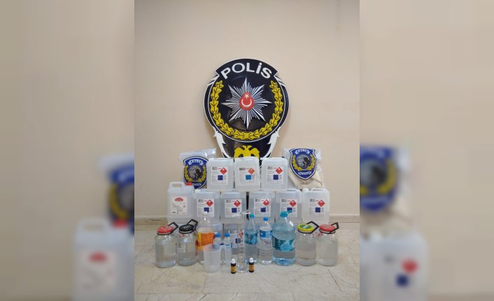 Amasya'da sahte içki operasyonunda 85 litre alkol ele geçirildi